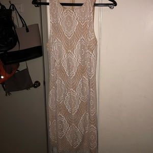 Lace White Scaliop Dress Size Small
